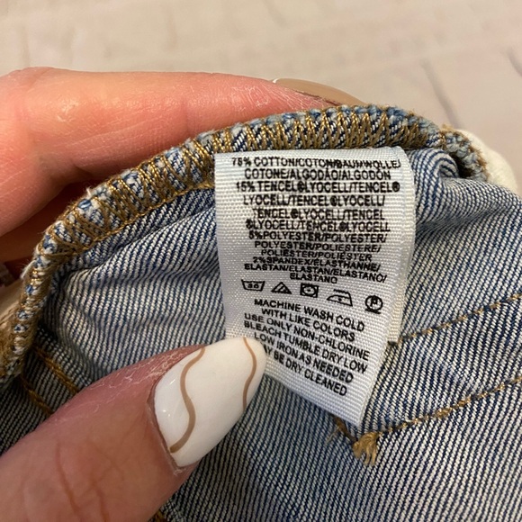 Free People distress stretch skinny jeans size 26 - Picture 3 of 11